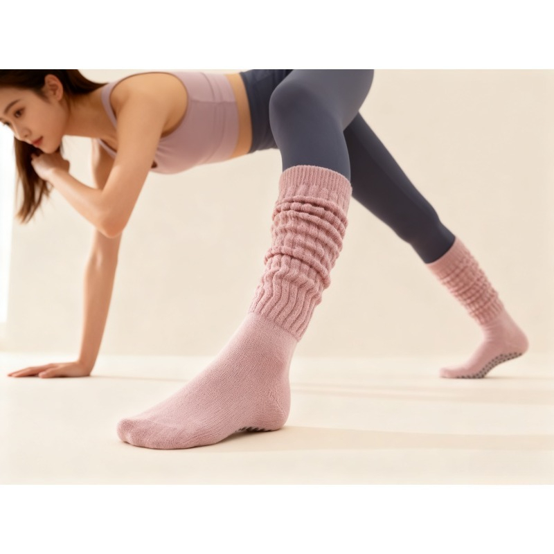 Pilates Yoga Gym - Женские хлопковые нескользящие носки для пилатеса,