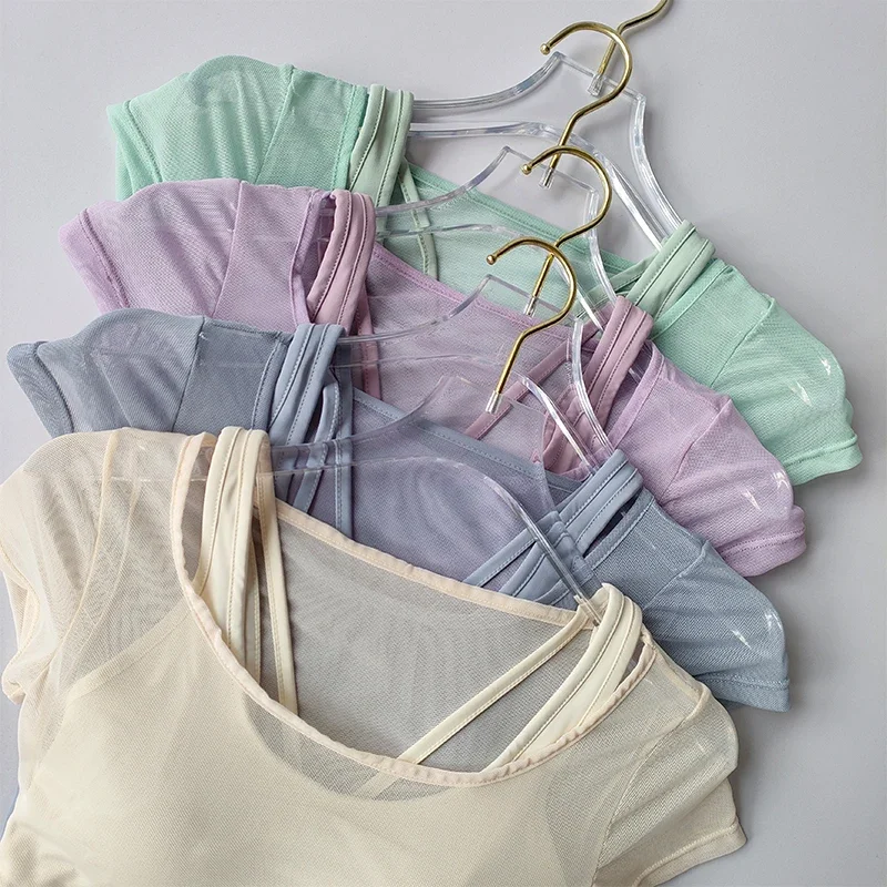Pilates Yoga Wrap Top - Женский спортивный костюм для пилатеса и