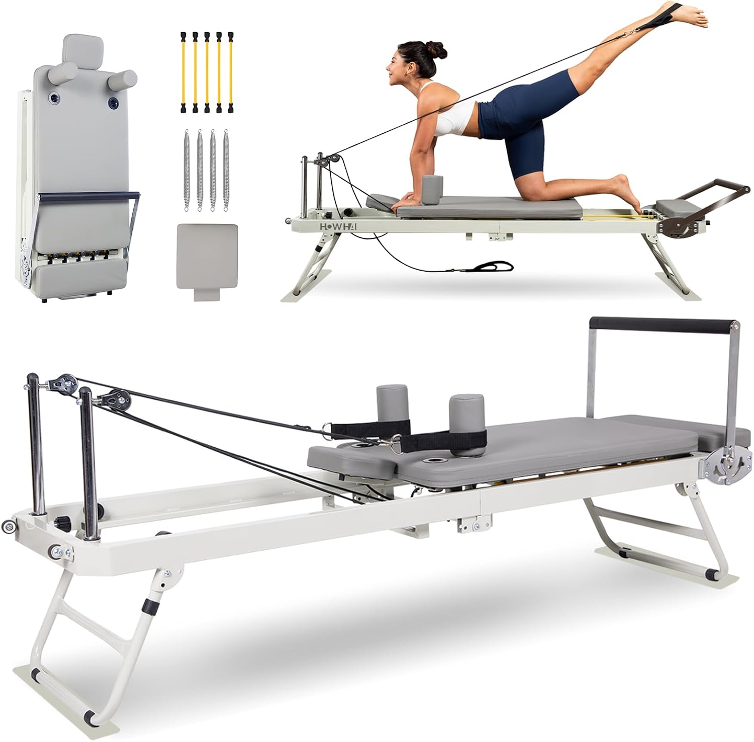 Pilates Reformer Spring - Реформер для пилатеса, складной тренажер для