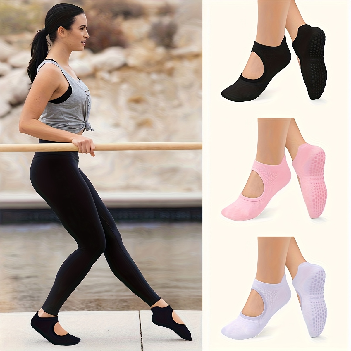 Нескользящие женские носки для – обзор и цена Medias Para Pilates Y Yoga