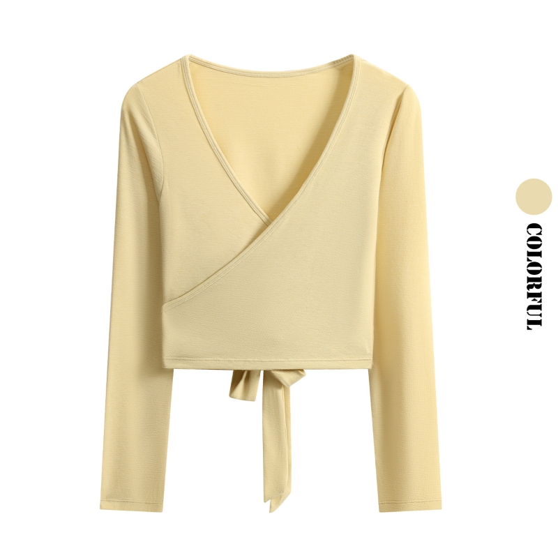 Топ для йоги DRUR с длинными р – обзор и цена Pilates Yoga Wrap Top