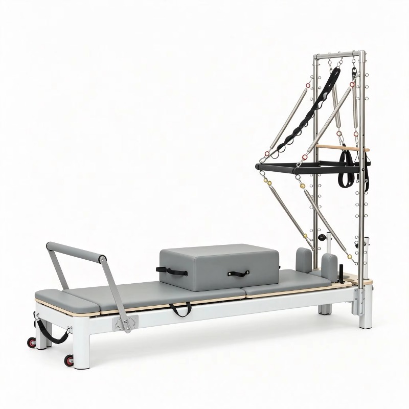 Регулируемый полувысокий рефор – обзор и цена Pilates Reformer Spring